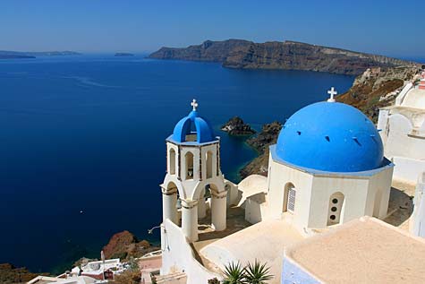 Santorini rooftops